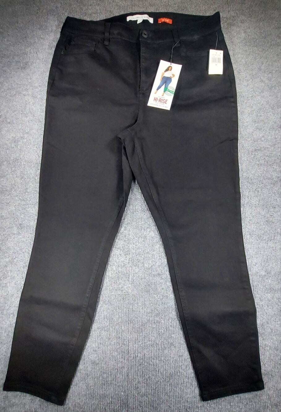Celebrity Pink The Spice Hi-Rise Skinny Jeans Black Plus Size 18 NWT Curvey Girl